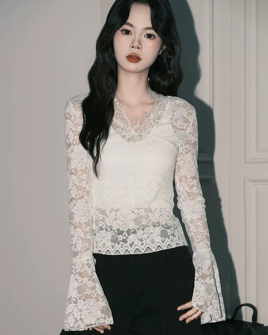 0 lace blouse