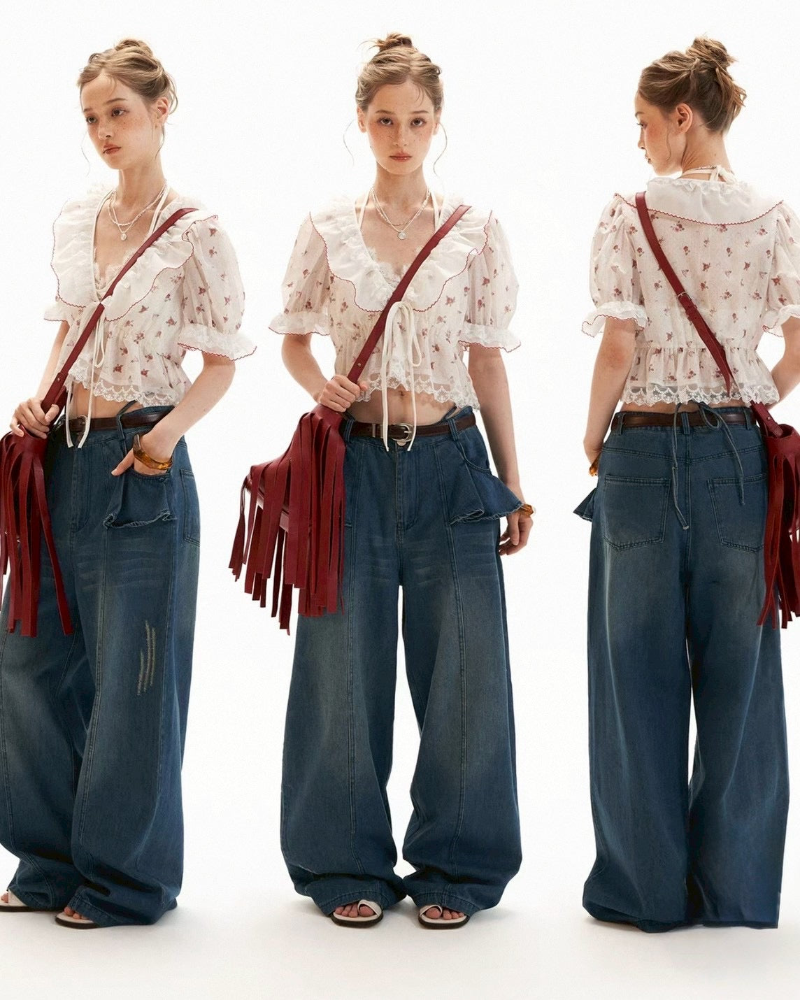 Petite Rose Sheer Top