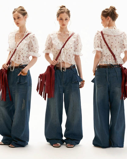 Petite Rose Sheer Top