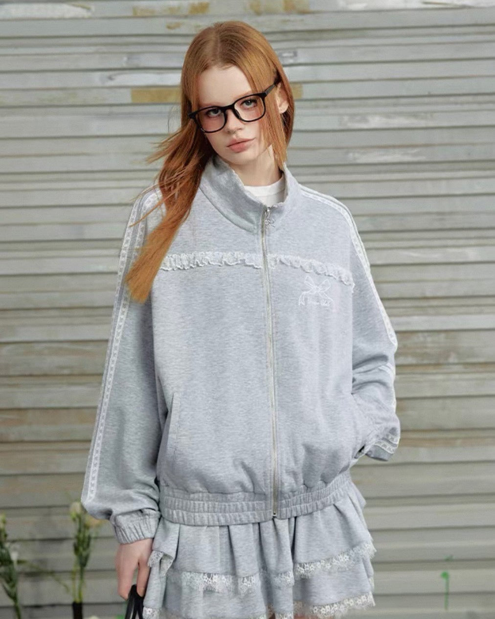 スウェットフリルセットアップ