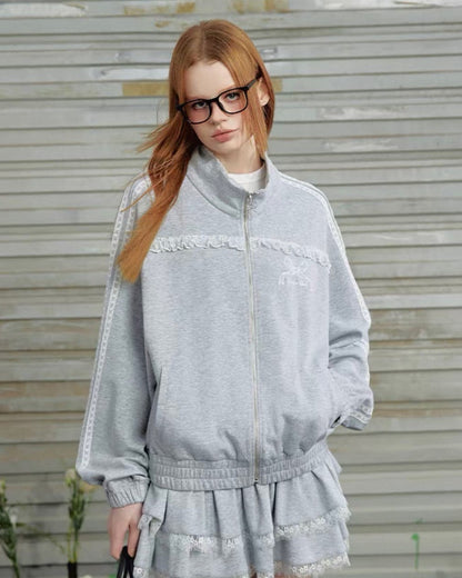 スウェットフリルセットアップ