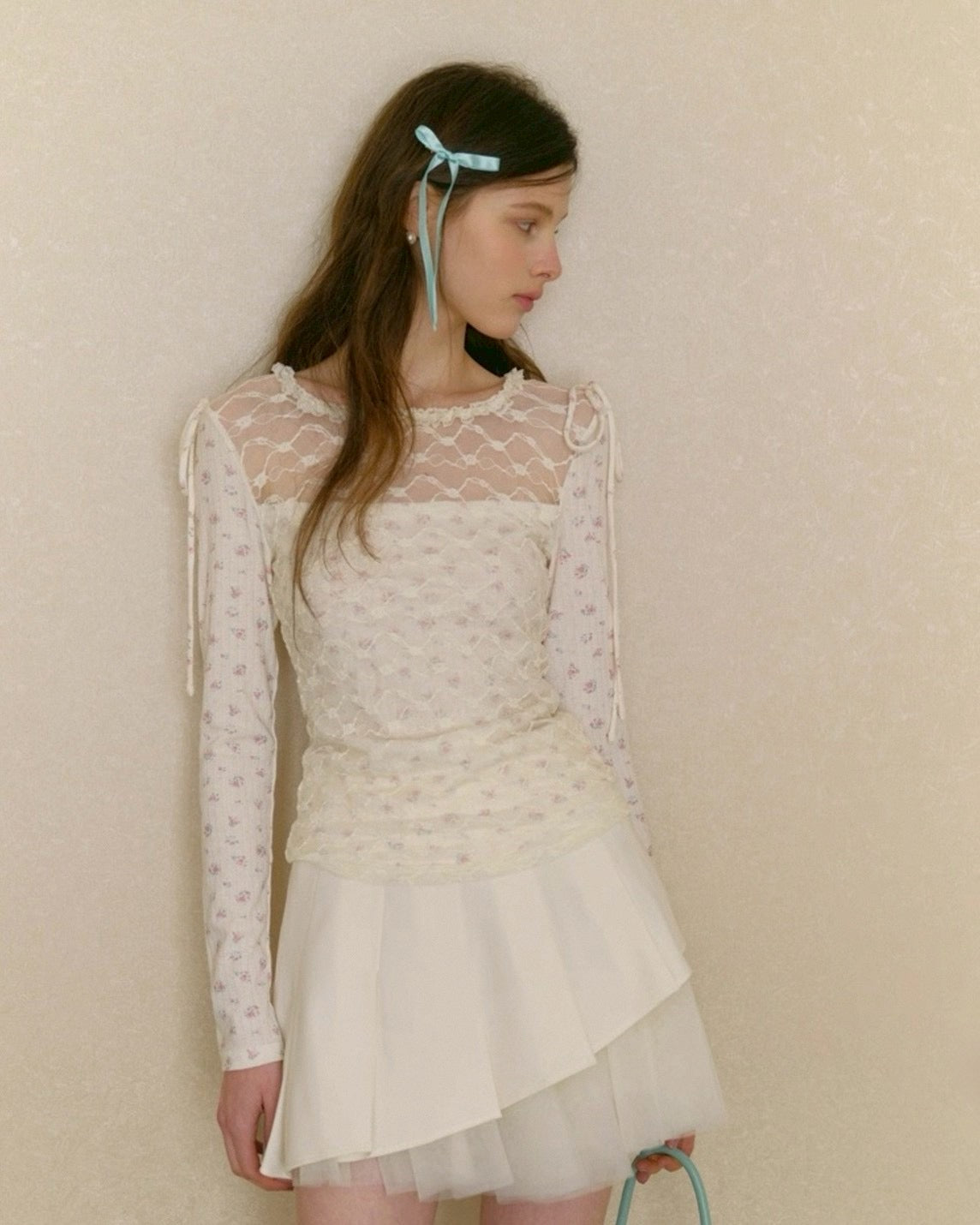 feminine see-through tops