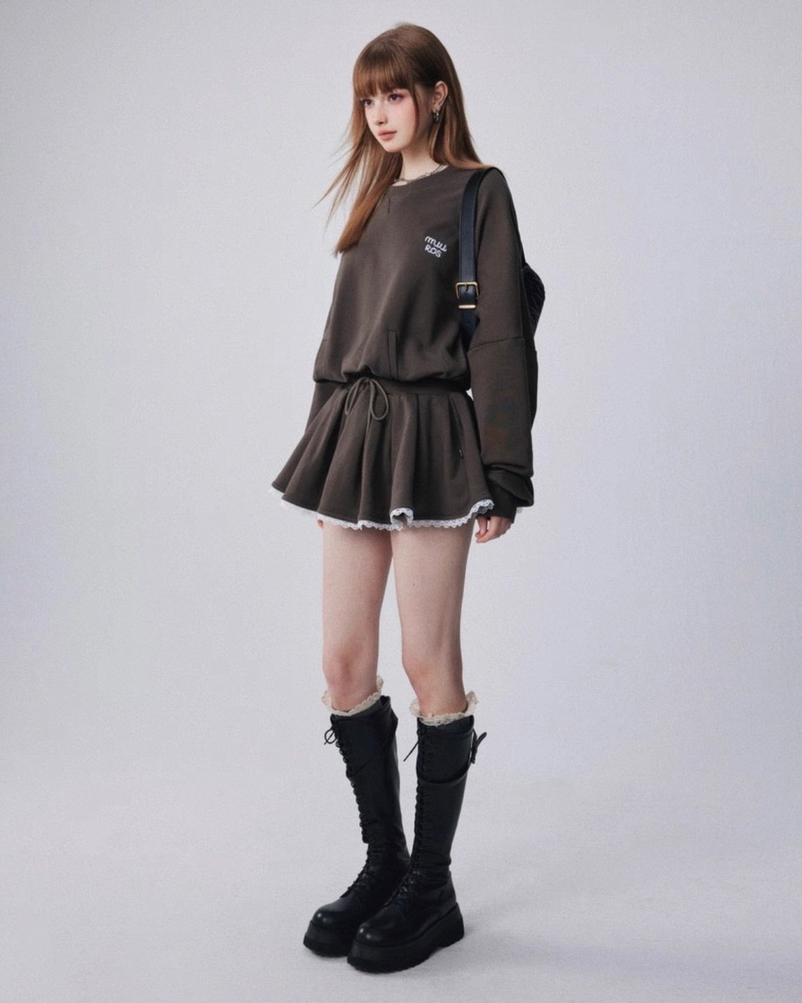 ウエストリボンミニワンピース