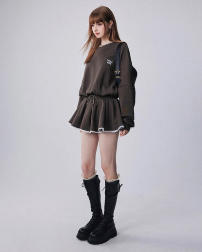 ウエストリボンミニワンピース