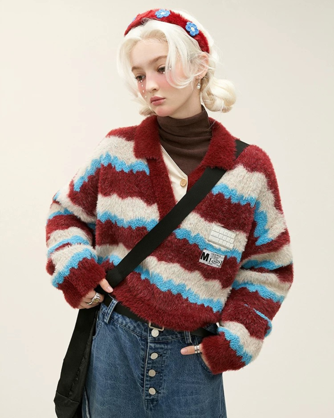 01 polo cardigan