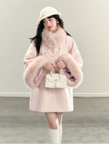 01 fur sleeve coat