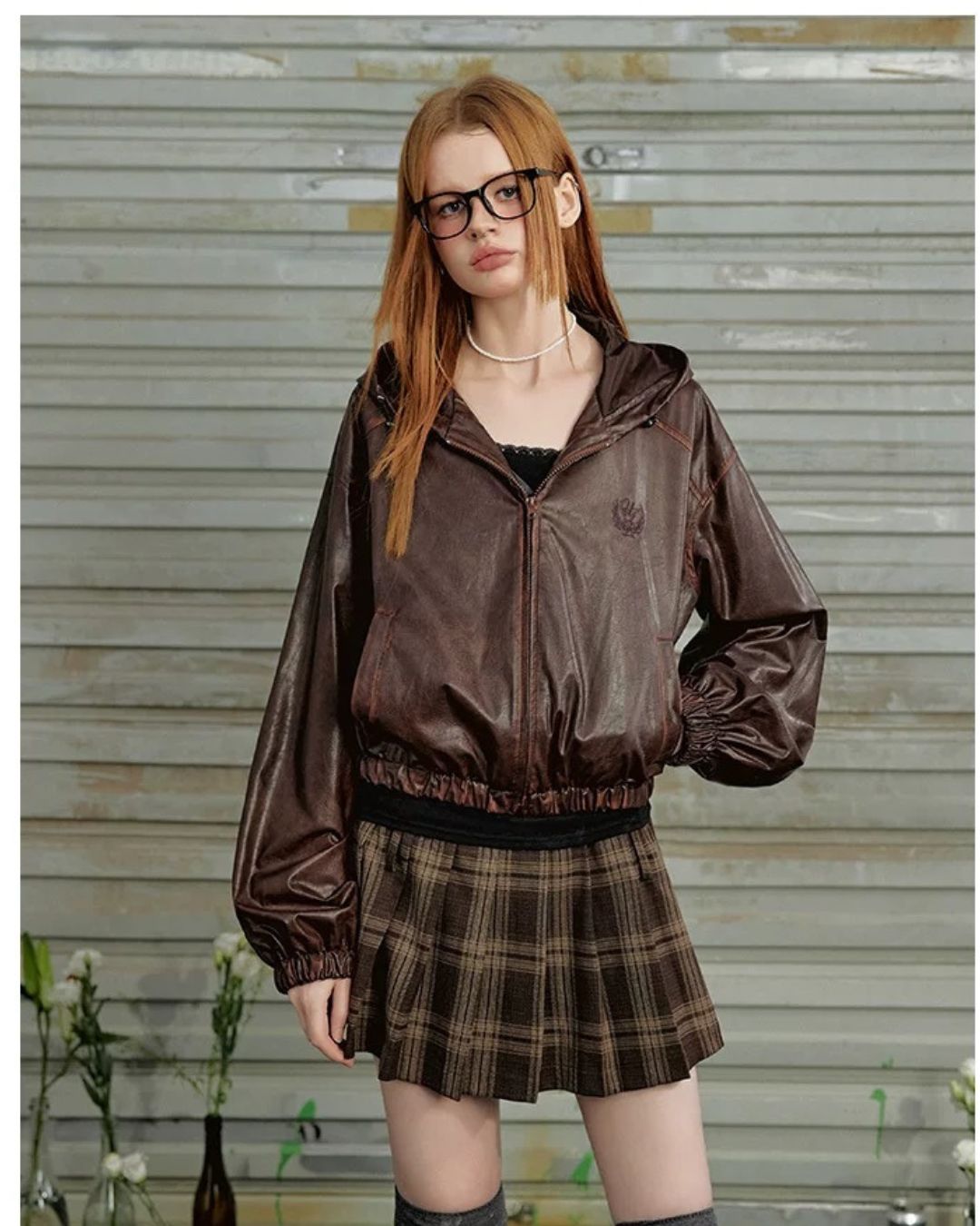 0 pu-leather jacket