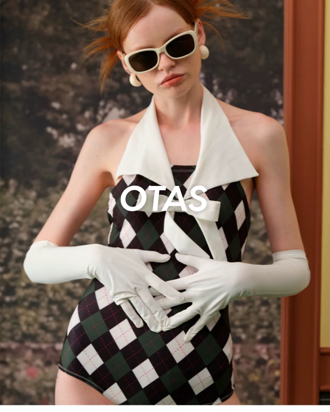 moon light check swimwear