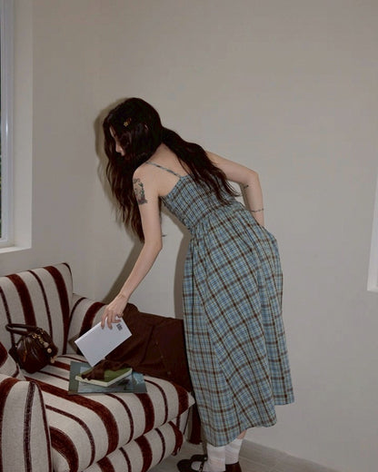 Check long dress