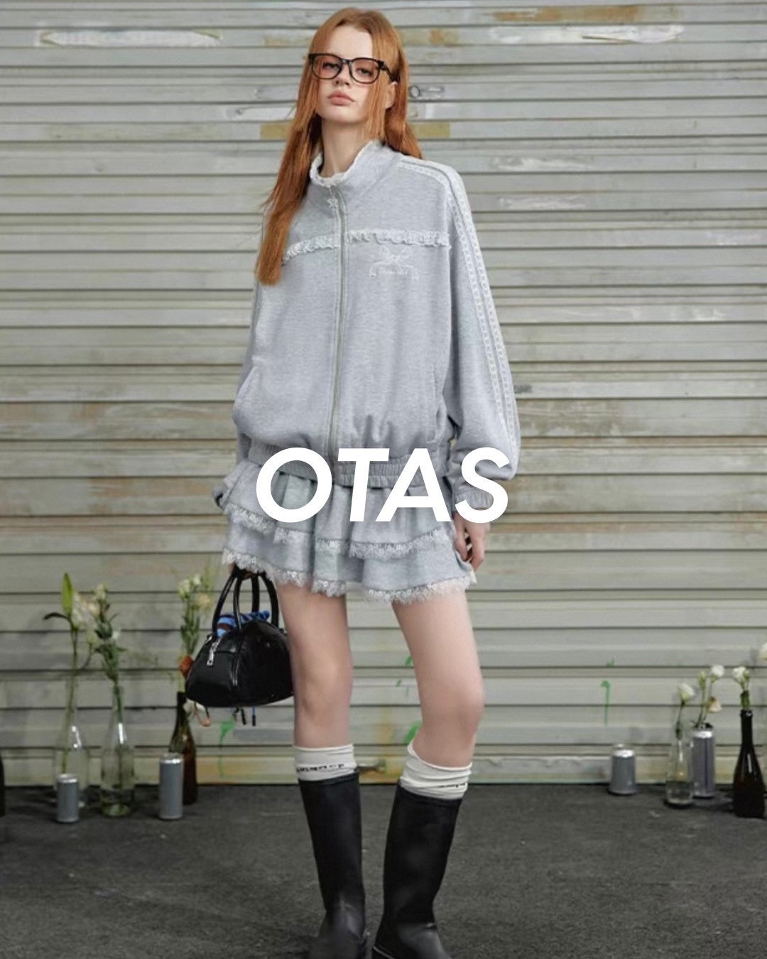 スウェットフリルセットアップ