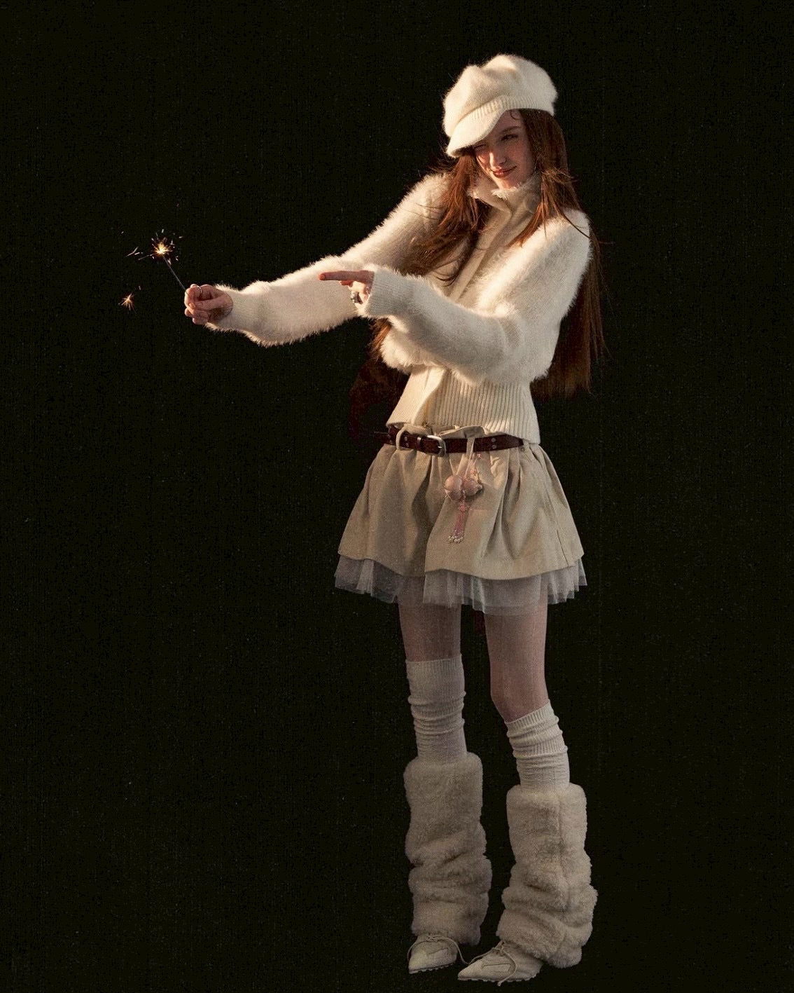 ふんわりリブニットジャケット