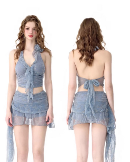 race denim swimwear