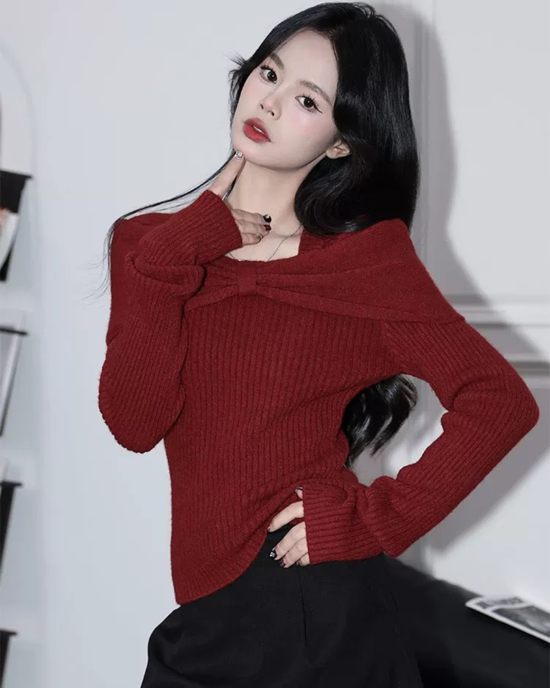 0 ribbon sweater
