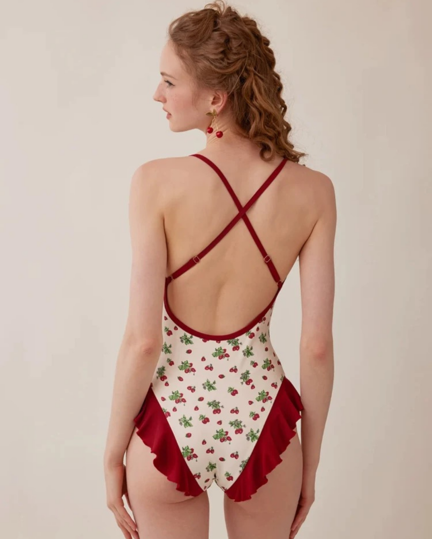 0 flower swim wear set