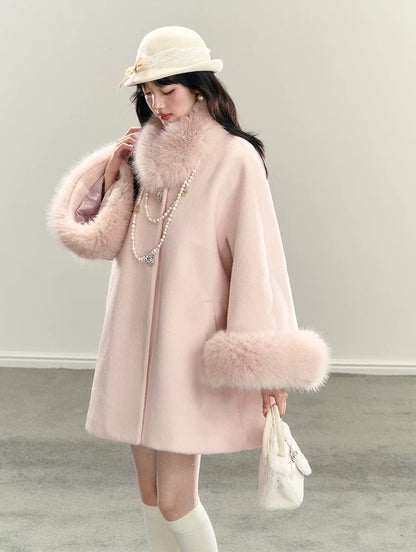 01 fur sleeve coat