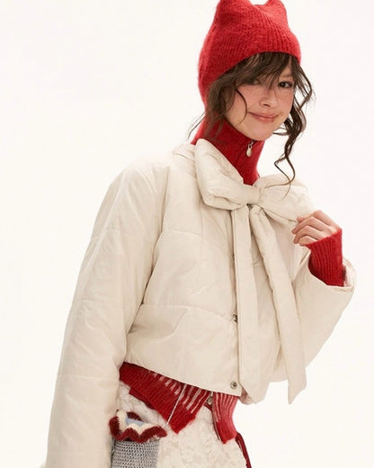 リボンショートアウター