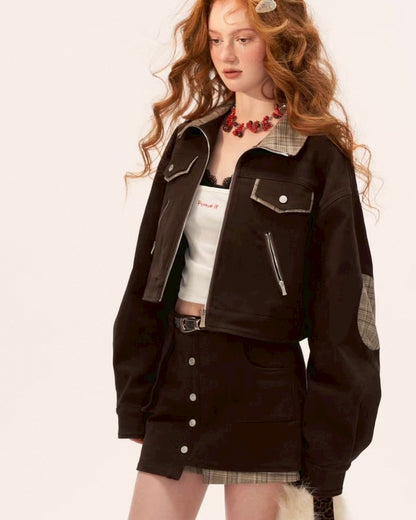 チェックツートーンセットアップ