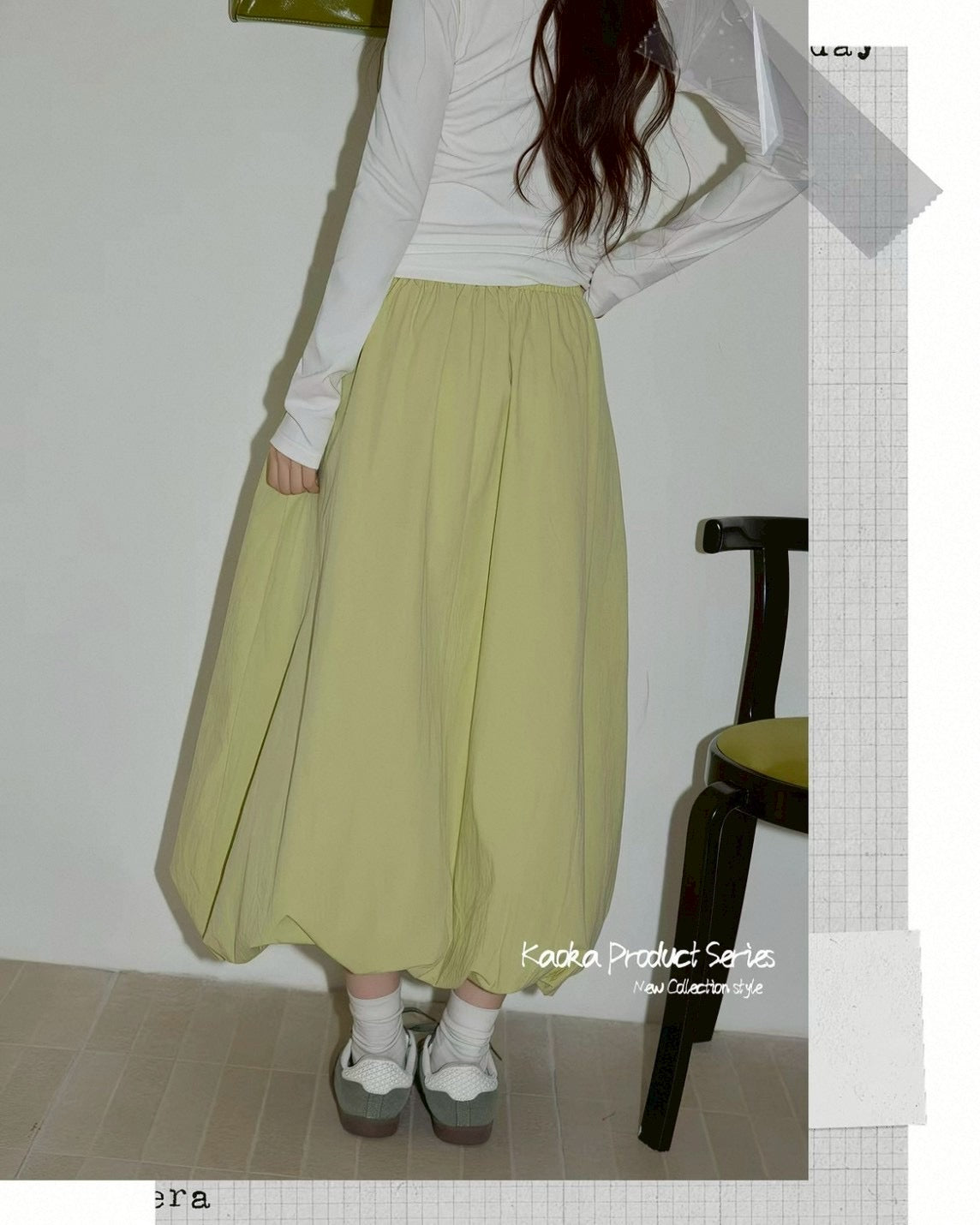 balloon long skirt