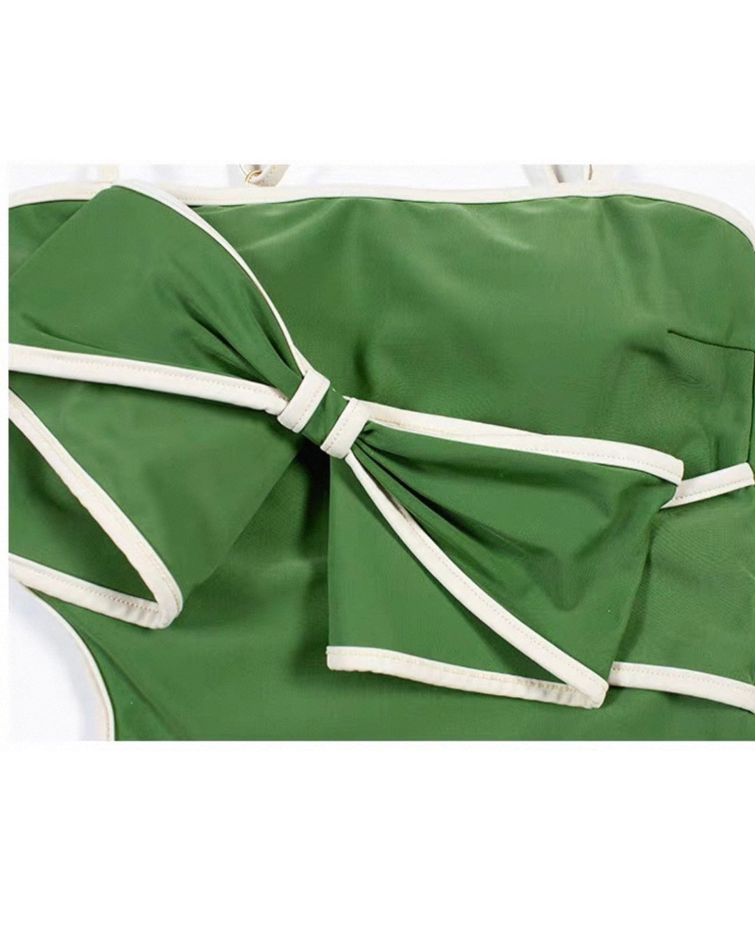 front ribbon swim wear