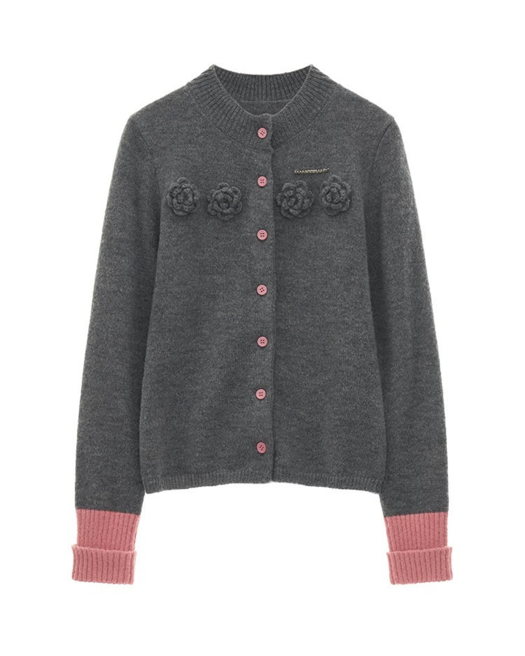 0 rose cardigan