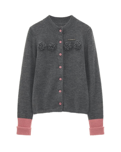 0 rose cardigan