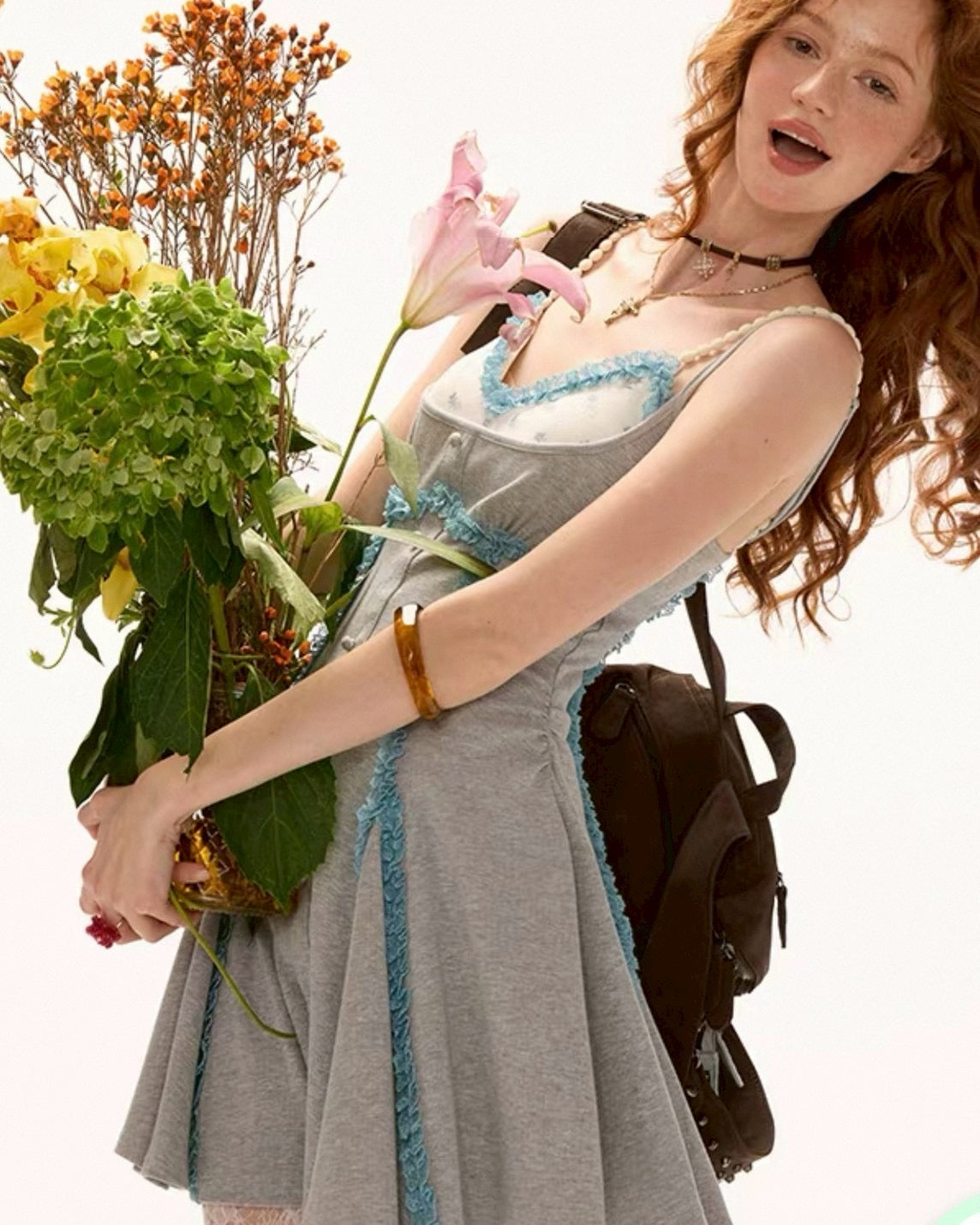 Bra top & Peplum dress