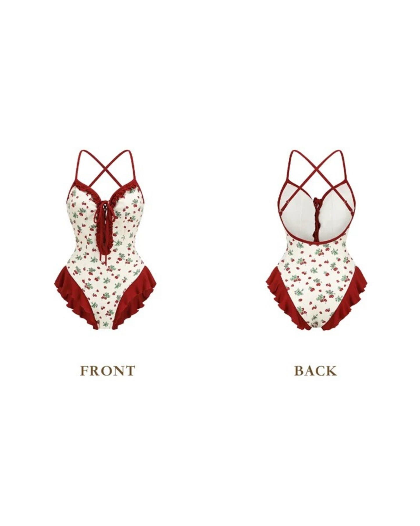 0 flower swim wear set