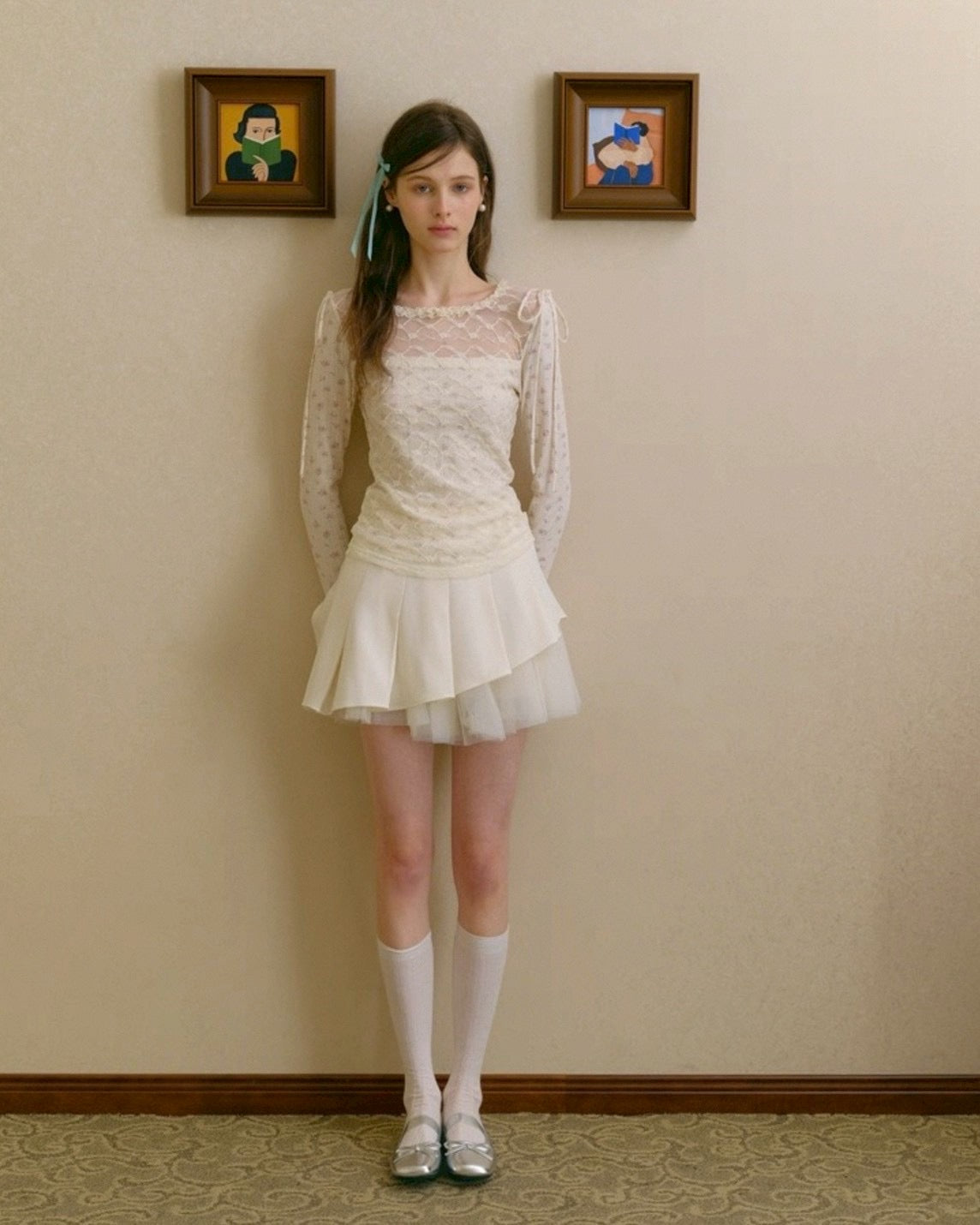 feminine see-through tops