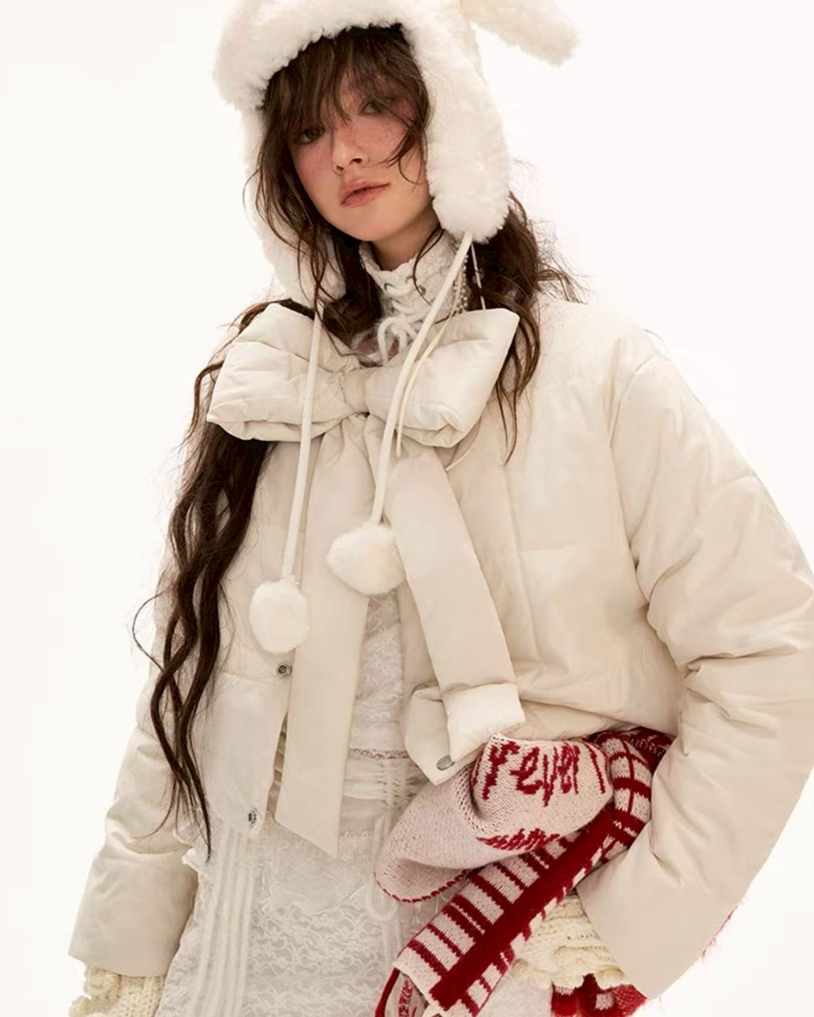 リボンショートアウター