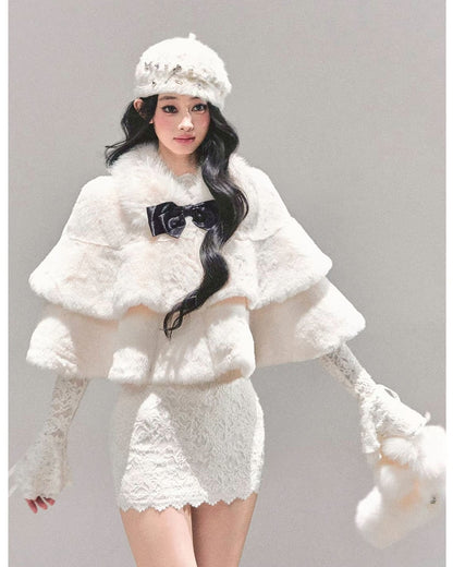 レースフリルワンピース