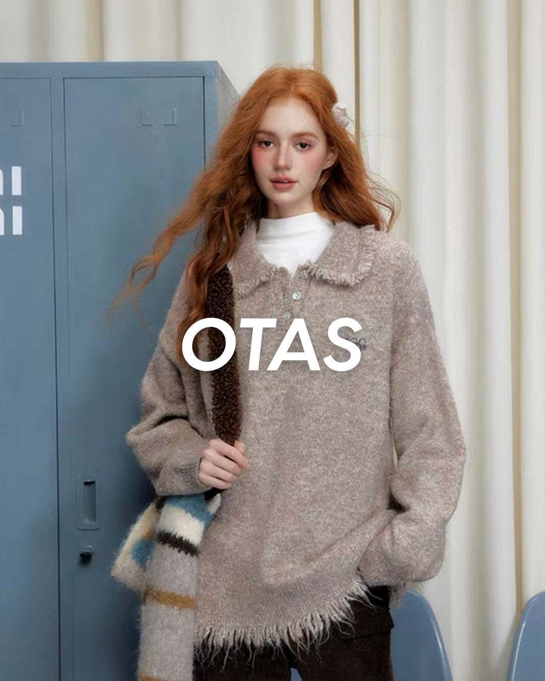 ルーズシャツニット