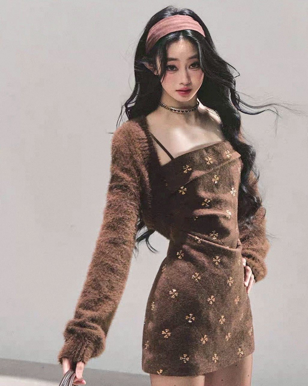 キャミワンピ&カーディガン