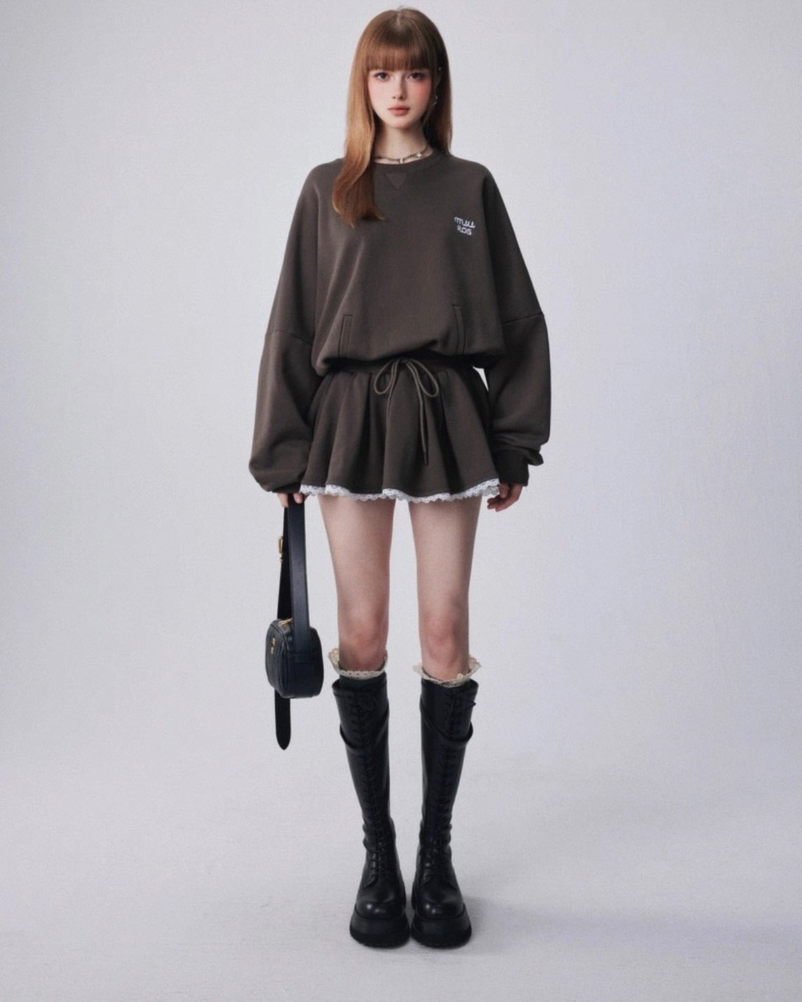 ウエストリボンミニワンピース