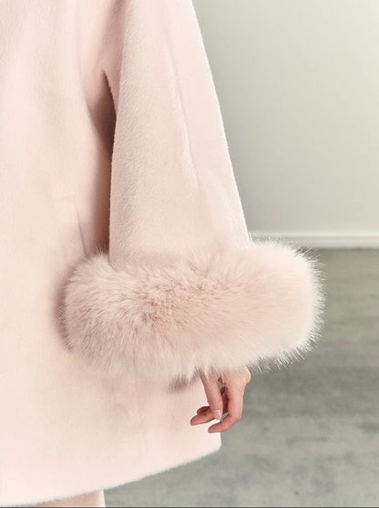 01 fur sleeve coat