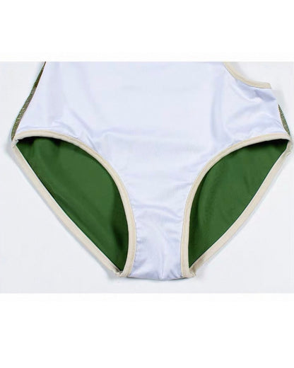 front ribbon swim wear