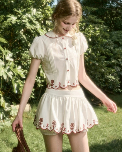 Märchen short tops & skirt