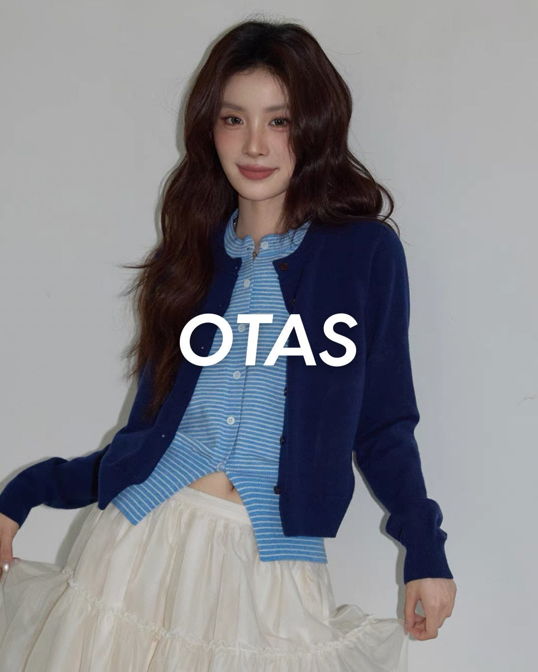 fake layered cardigan