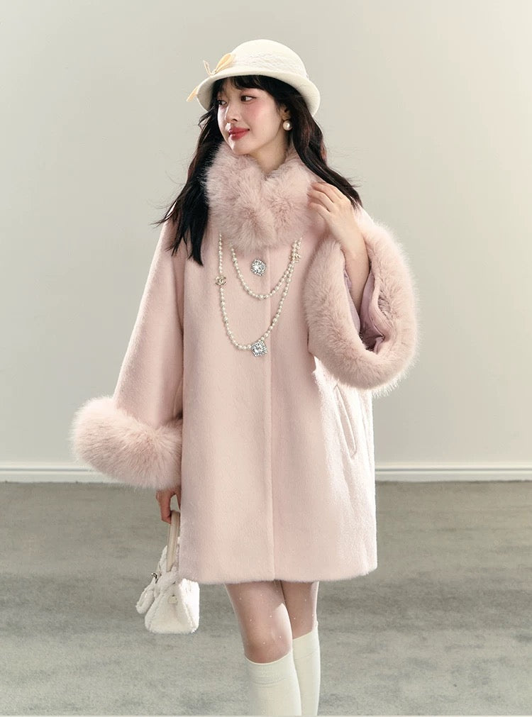 01 fur sleeve coat