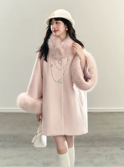 01 fur sleeve coat