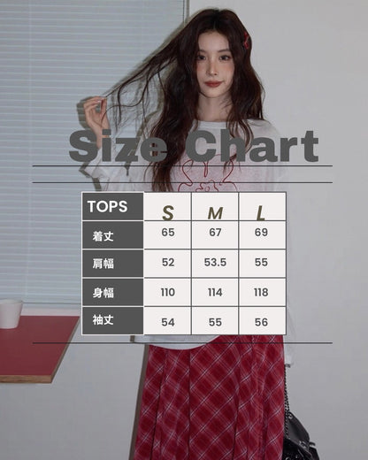 long check skirt & flower paint tops