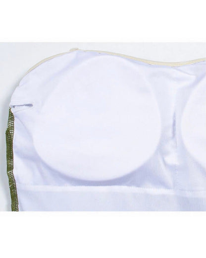 front ribbon swim wear