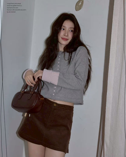 two-tone cardigan