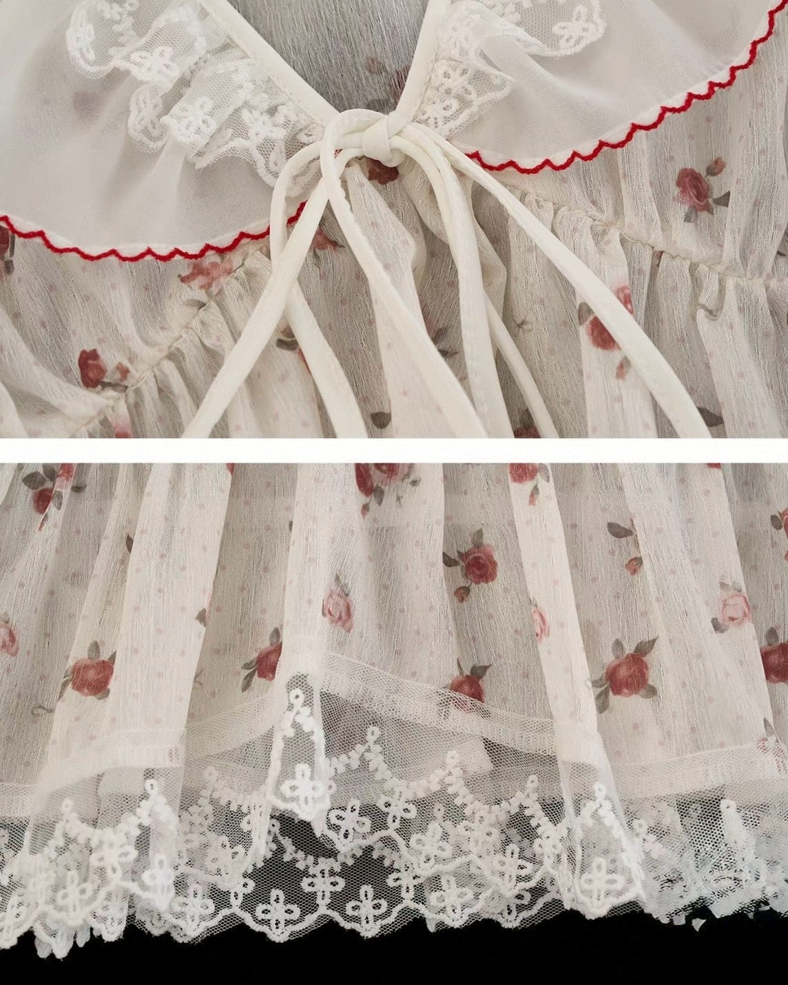 Petite Rose Sheer Top