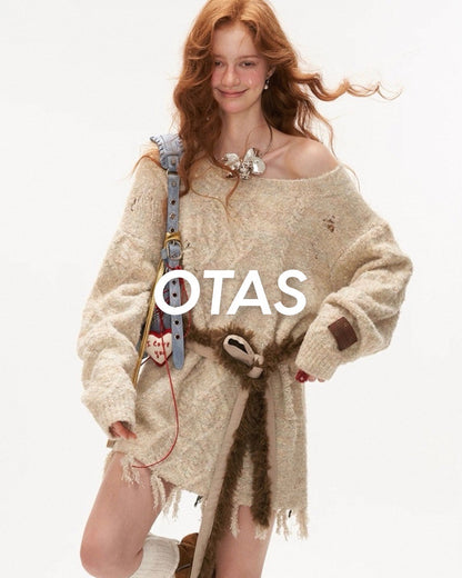 ワンショルニットワンピ