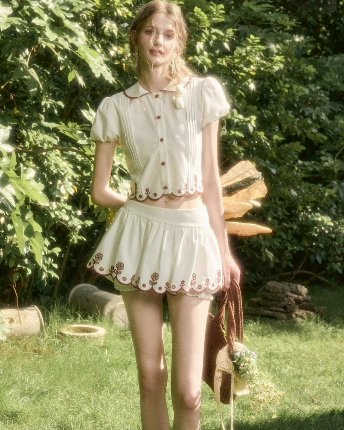 Märchen short tops & skirt