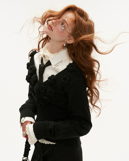 00 rose v-neck sweater