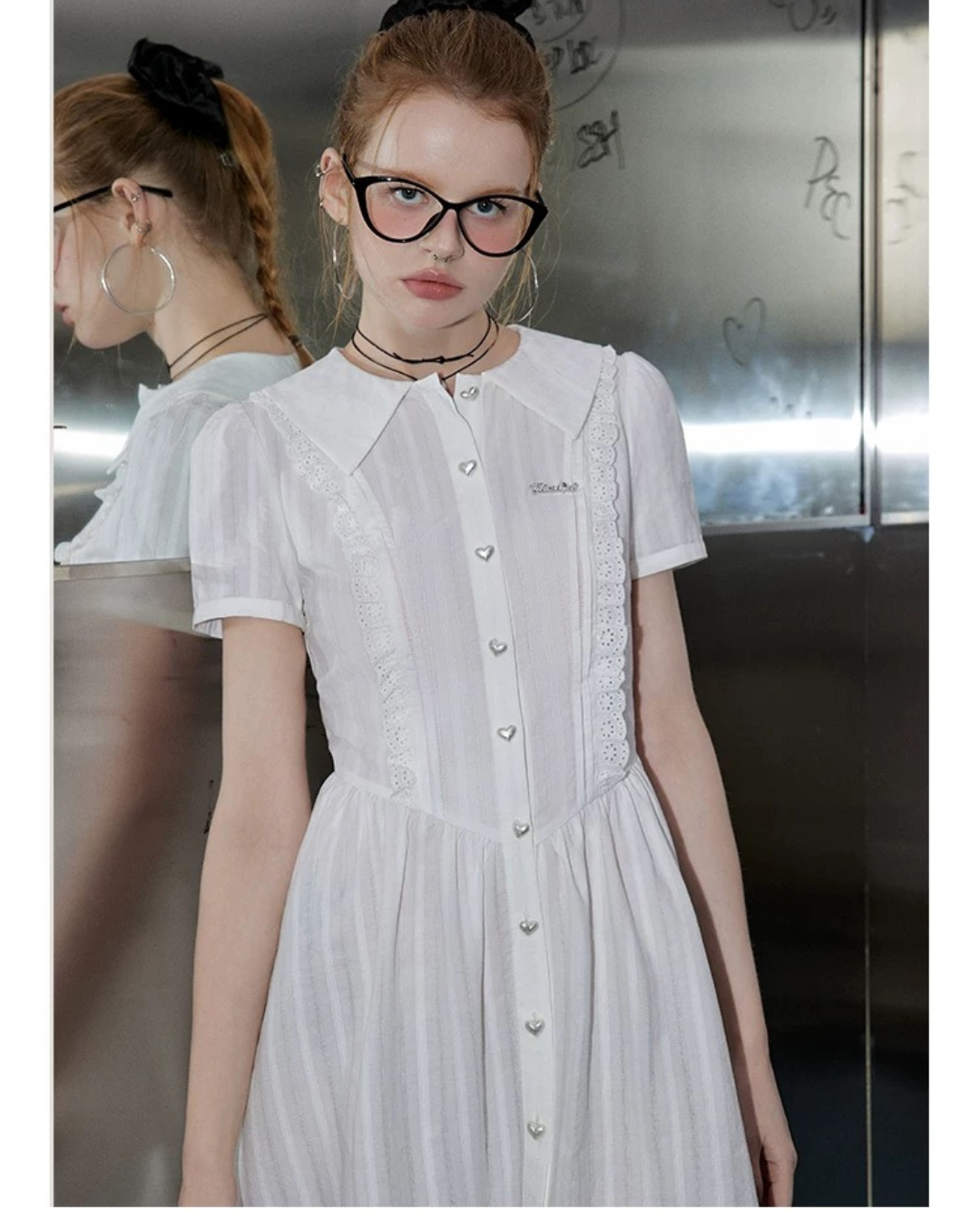 White shirt one piece