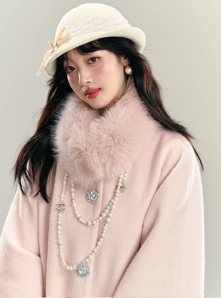 01 fur sleeve coat