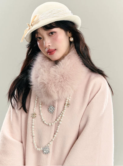 01 fur sleeve coat