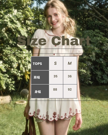 Märchen short tops & skirt